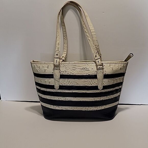 BRAHMIN Asher Suri White Corsica Purse Handbag Shoulder Bag Alligator Melbourne - Picture 6 of 9